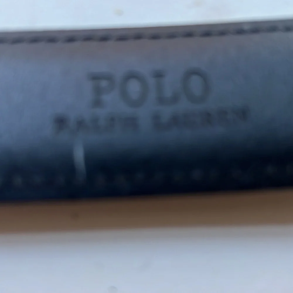 Polo by Ralph Lauren Big & Tall Black‎ Leather Belt Size 60